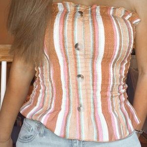 Strapless Boho Top